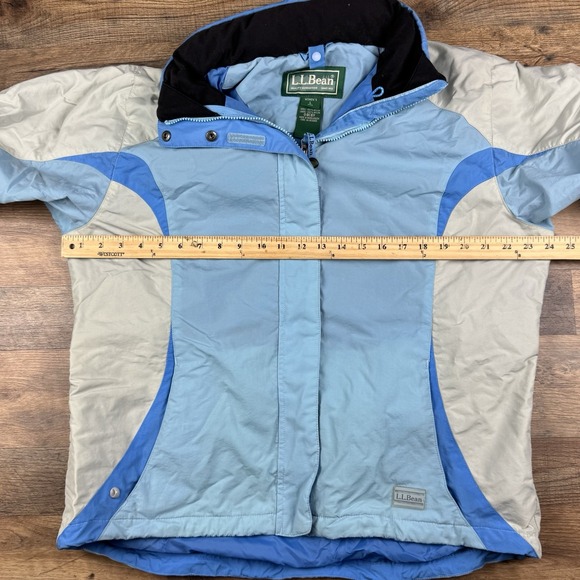 LL Bean Womens‎ Large Jacket Full Zip Winter Coat Detachable Hood - Picture 7 of 9